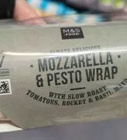 Mängden socker i Mozzarella and Pesto wrap