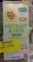 Mängden socker i Beetroot & Feta Salad