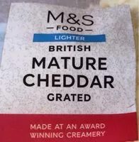Mängden socker i Lighter british MATURE CHEDDAR Grated