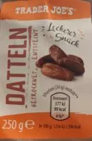 Mängden socker i Datteln getrocknet