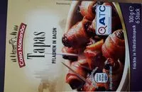 Mängden socker i Tapas Pflaumen in Bacon