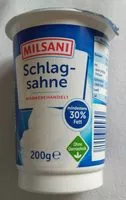 Mängden socker i Schlagsahne