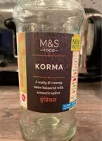 Mängden socker i Sauce Korma