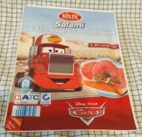 Mängden socker i Salami mit 23% magerem Geflügelfleisch