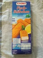 Mängden socker i Fischstäbchen aus Alaska-Seelachsfilet in knuspriger Panade
