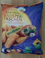 Mängden socker i Kartoffel Knuspertaschen gefüllt mit Spinat und Mozzarella