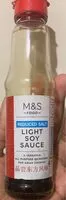Mängden socker i M&S reduced salt Light soy sauce