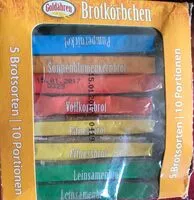 Mängden socker i Brotkörbchen Pumpernickel Roggenvollkornbrot