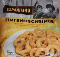 Mängden socker i Tintenfischringe im Backteig, vorfrittiert, tiefgefroren