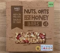 Mängden socker i Nuts, Oats and Honey bars