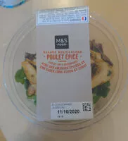 Mängden socker i Salade multicolore poulet épicé