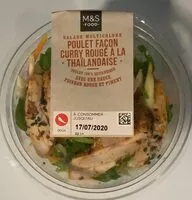 Mängden socker i Salade poulet façon curry rouge à la thailandaise