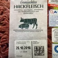 Mängden socker i Gemischtes Hackfleisch zum Braten