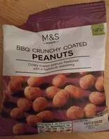 Mängden socker i Bbq crunchy coated peanuts