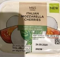 Mängden socker i Italian Mozzarella Cherries