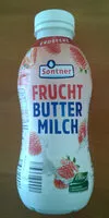 Mängden socker i Fruchtbuttermilch Erbeere
