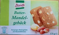 Mängden socker i Butter Mandel-gebäck