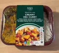 Mängden socker i Creamy Veg Curry