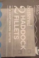 Mängden socker i Battered haddock fillets