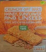 Mängden socker i Crunchy Oat Bars Honey, Sunflower and Linseed