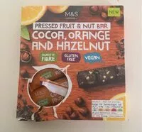 Mängden socker i Pressed fruit & nut bar