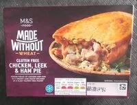 Mängden socker i Chicken Top Crust Puff Pie