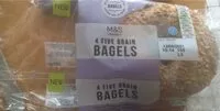 Mängden socker i 4 five grain Bagels