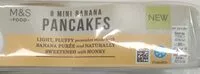 Mängden socker i 8 mini banana pancakes