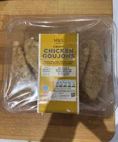 Mängden socker i crispy chicken goujons