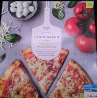 Mängden socker i Stonebaked pizza tomato and mozzarella