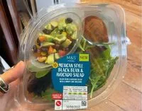 Mängden socker i mexican style black bean & avocado salad