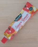 Mängden socker i Sauce tomate cuisinée aux petits légumes