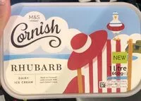 Mängden socker i Rhubarb dairy ice cream