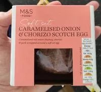 Mängden socker i Caramelised onion and chorizo scotch egg