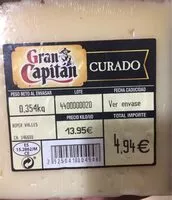 Mängden socker i Gran capitan ( curado )