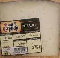 Mängden socker i Queso Curado Gran Capitán