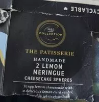 Mängden socker i The Patisserie Handmade Lemon Meringue Cheesecake Sphere