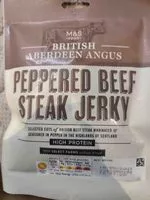 Mängden socker i Peppered beef steak jerky