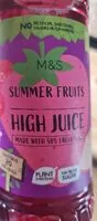 Mängden socker i Summer Fruits High Juice