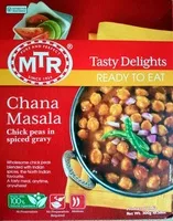 Mängden socker i Chana Masala Chick Peas in Spiced Gravy