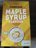 Mängden socker i Porridge Maple Syrup Flavour