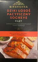 Mängden socker i Łosos pacyficzny filet ze skórą