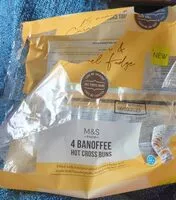 Mängden socker i Banoffee hot cross buns