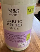 Mängden socker i garlic and herb sauce