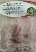 Mängden socker i Jambon cuit au poivre