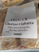 Mängden socker i Chicken and chorizo ciabatta