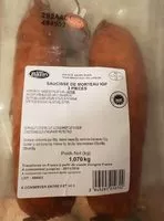 Mängden socker i Saucisse de morteau igp