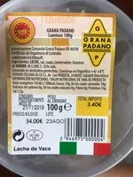 Mängden socker i Grana Padano laminas