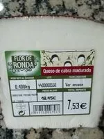 Mängden socker i Queso de cabra madurado
