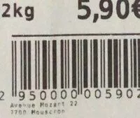 Mängden socker i Filet de poulet